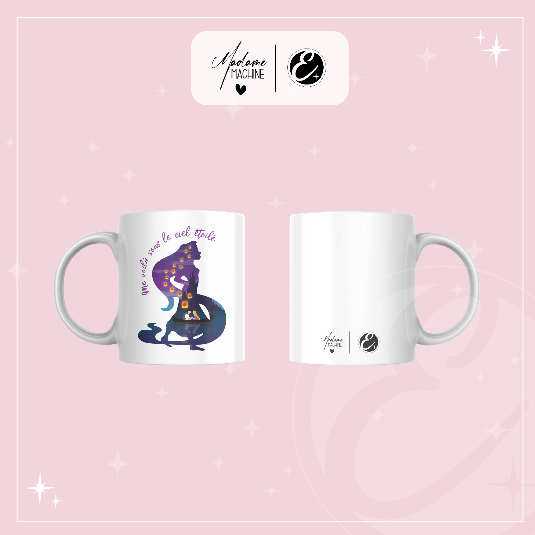 Mug inspirée de l'univers Disney / Collaboration Madame Machine x Le Graphisme by Élise