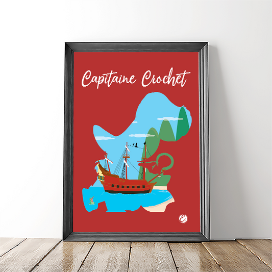 Illustration Capitaine crochet / Poster