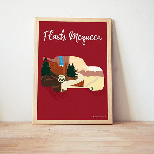 Illustration Flash Mcqueen / Poster