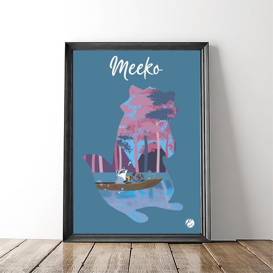 Illustration Meeko / Poster
