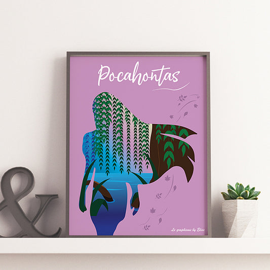 Illustration Pocahontas / Poster